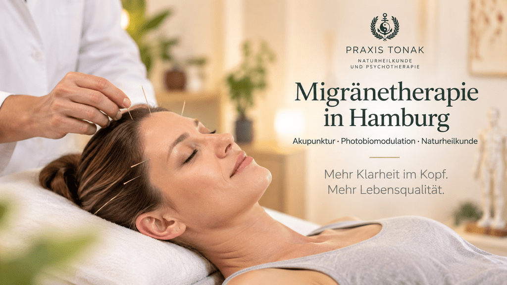 Migräne Therapie Hamburg - Praxis Andre Tonak,Akupunktur, Photobiomodulation. Naturheilkunde